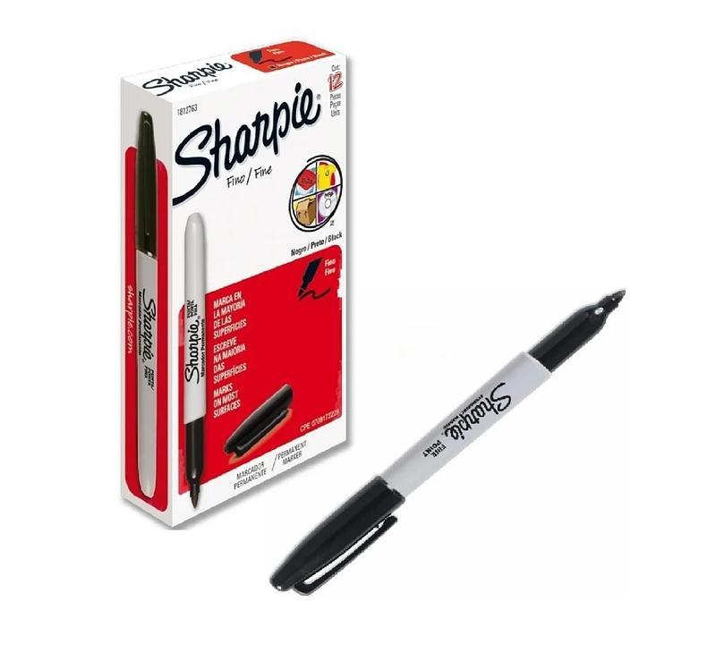 MARCADOR SHARPIE NEGRO 12