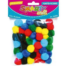 PAQUETE DE POMPONES MEDIANO