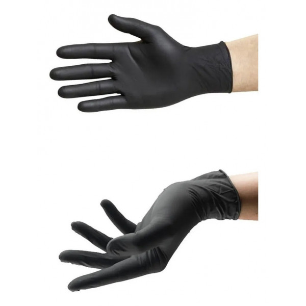 GUANTE NITRILO NEGRO  X50