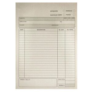 T.FACTURERO PERIODICO GRANDE X50 H *6