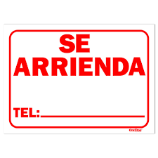 AVISO SE ARRIENDA 1/8 X 50