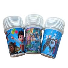 VASO PIÑATA PERSONAJES X12