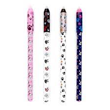 ESFERO BORRABLE NEGRO X12 PERSONAJES .B SILICONADO