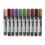 MARCADOR METALIZADO PELIKAN GRUESO X10