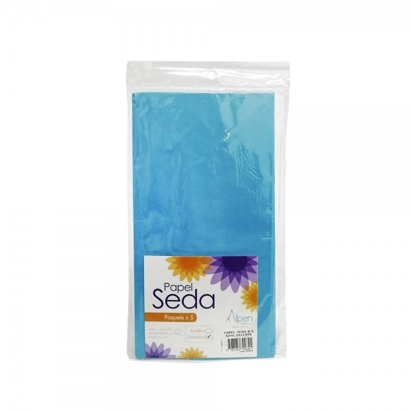 PAPEL SEDA AZUL CLARO X25