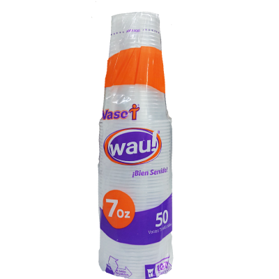 VASO TRANSPARENTE 7 ONZA X50 *6